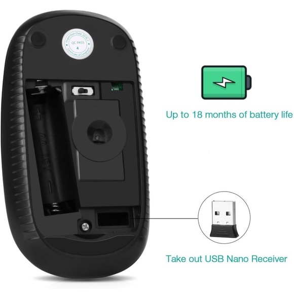 Wireless Black Mouse - Picture 5 of 5